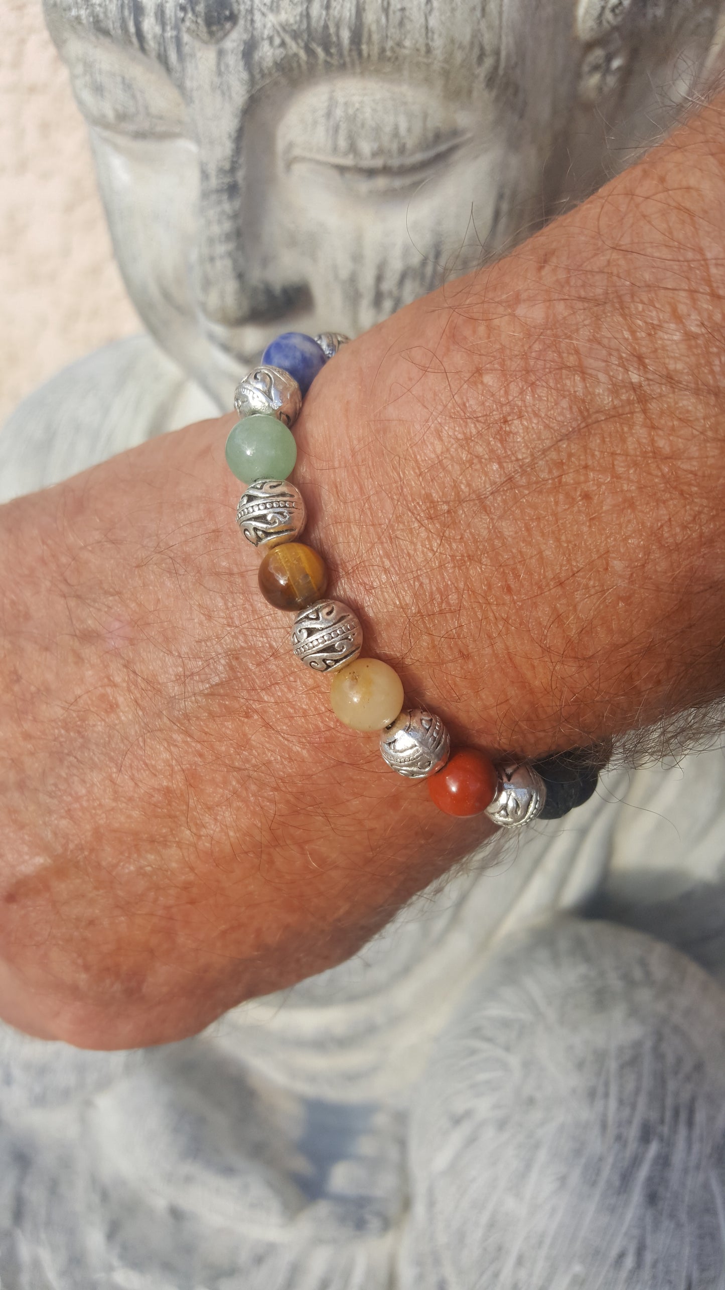 Pierre de gemme, pouvoir des pierres, 7 chakras, Jaspe rouge, aventurine jaune, oeil de tigre, aventurine verte, sodalite, lapis-lazuli, améthyste, pierre de lave
