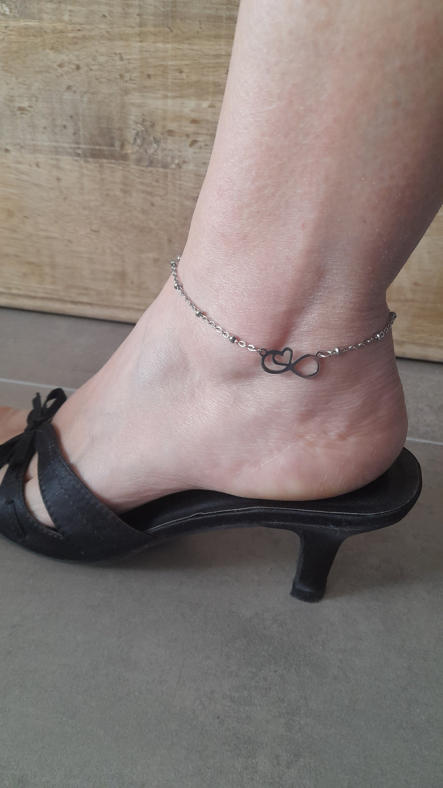 chaine de cheville charm infini
