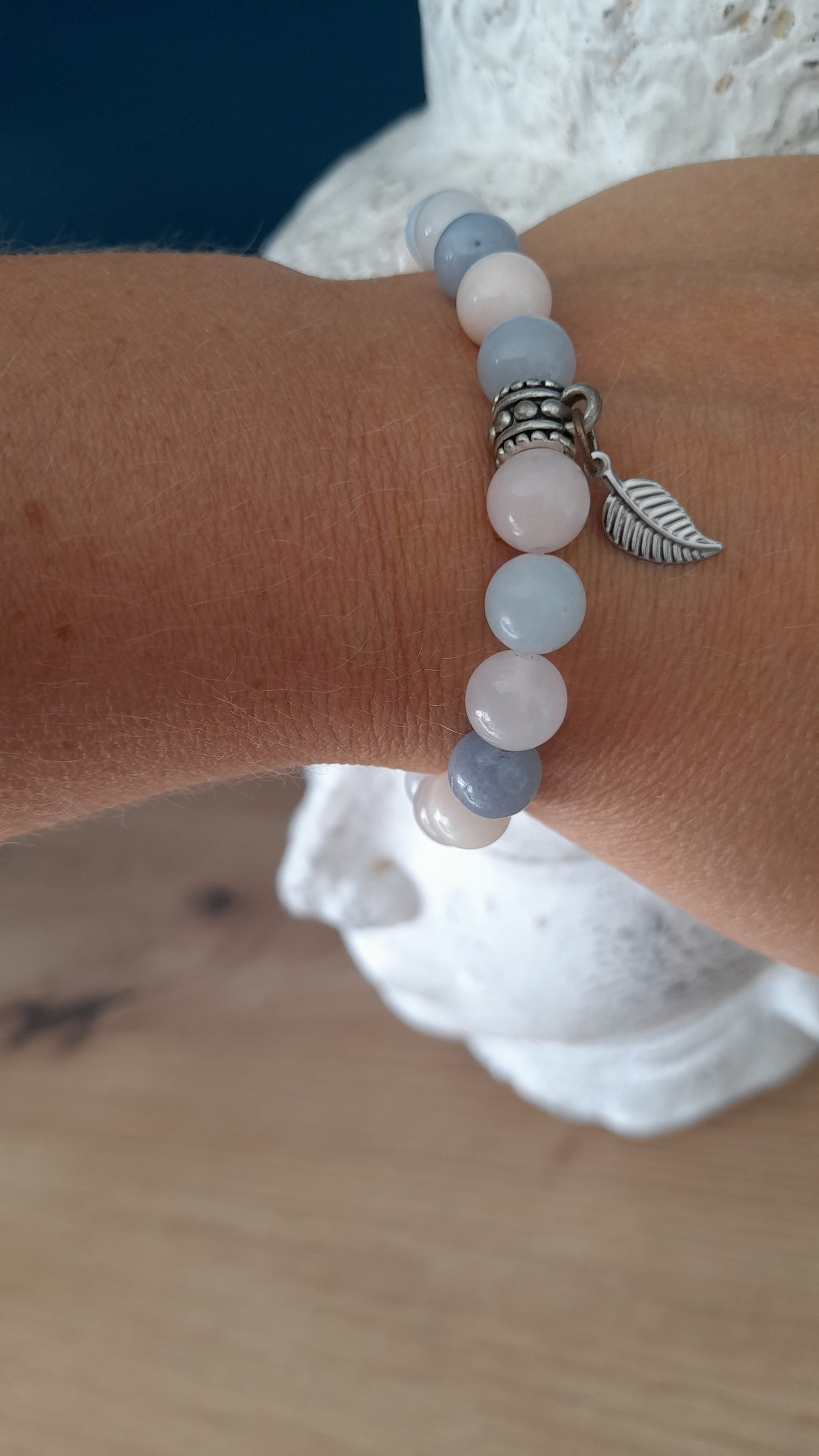 Bracelet en pierres, beryl, pouvoir des pierres