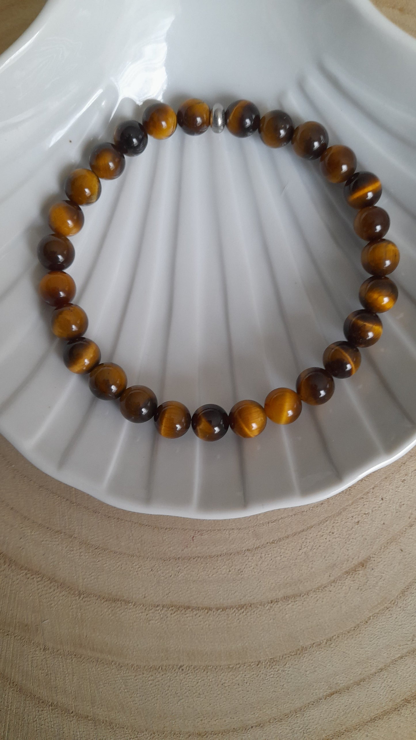 Bracelet homme oeil de tigre, pouvoir des pierres