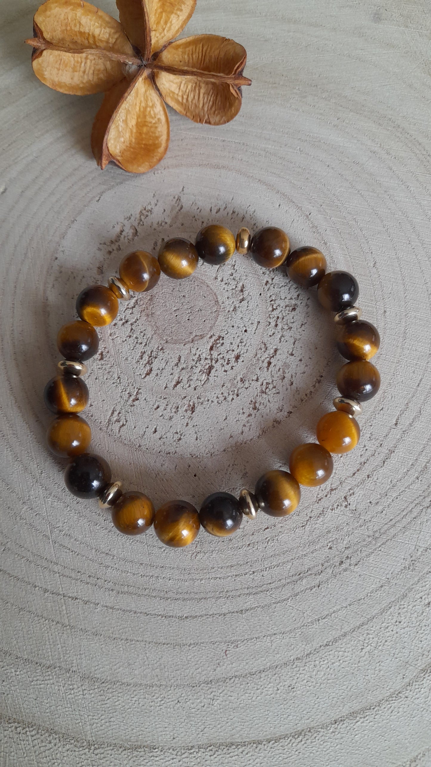 Bracelet oeil de tigre, pouvoir des pierres