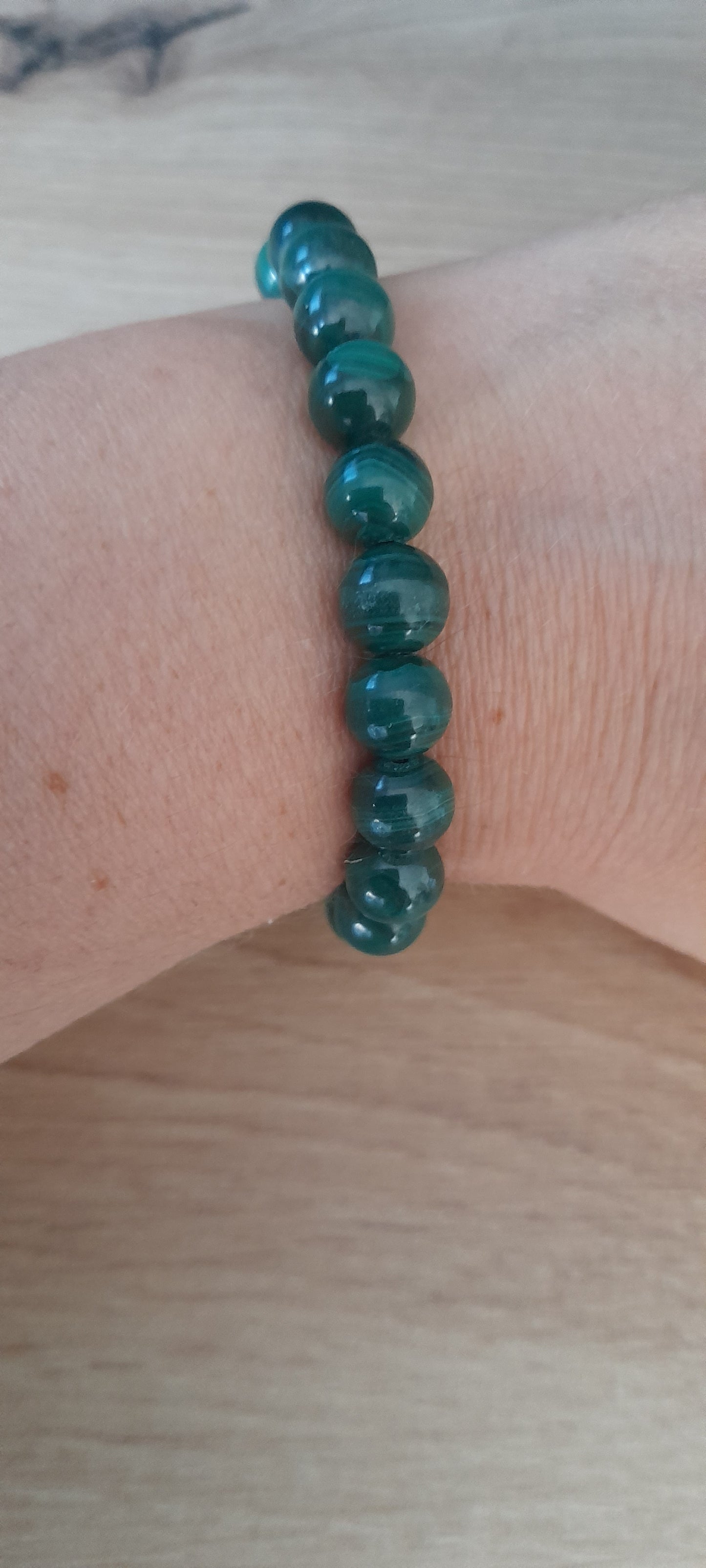 Bracelet femme malachite - équilibre & renouveau