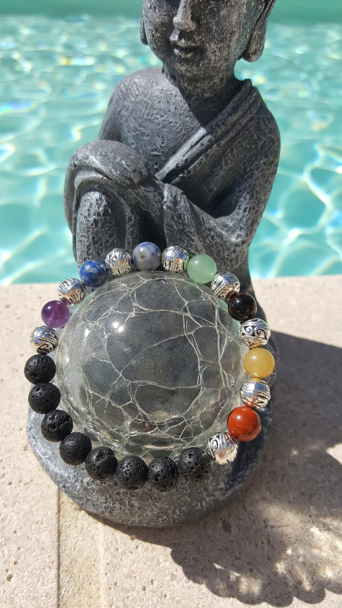 Pierre de gemme, pouvoir des pierres, 7 chakras, Jaspe rouge, aventurine jaune, oeil de tigre, aventurine verte, sodalite, lapis-lazuli, améthyste, pierre de lave