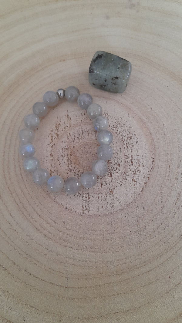 Coffret enfant - bracelet & pierre roulée assortie