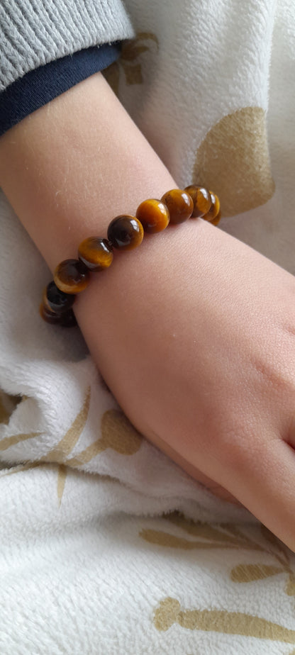 bracelet enfant oeil de tigre pierre naturelle