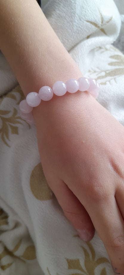 Bracelet enfant quartz rose pouvoir de gemme