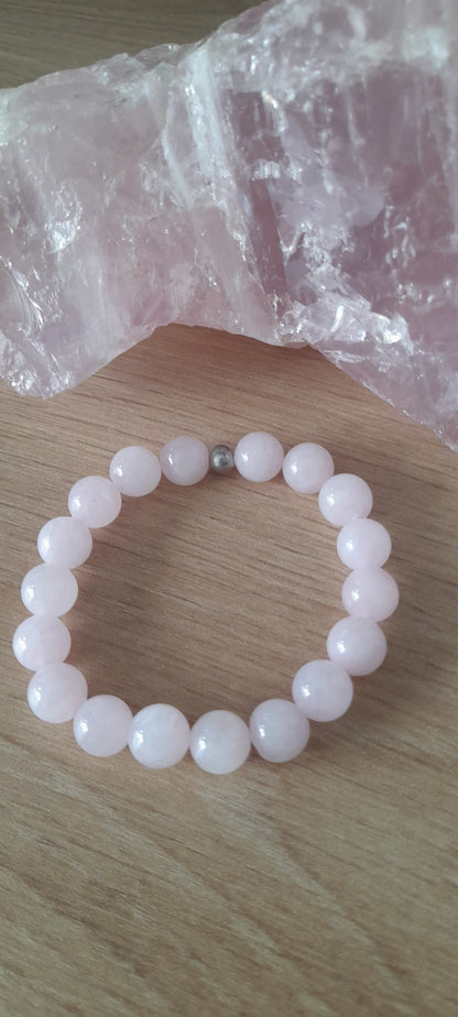 Bracelet enfant quartz rose pouvoir de gemme