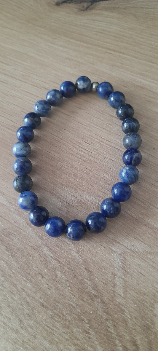 bracelet homme sodalite bien être pierre naturelle mon amour de perle