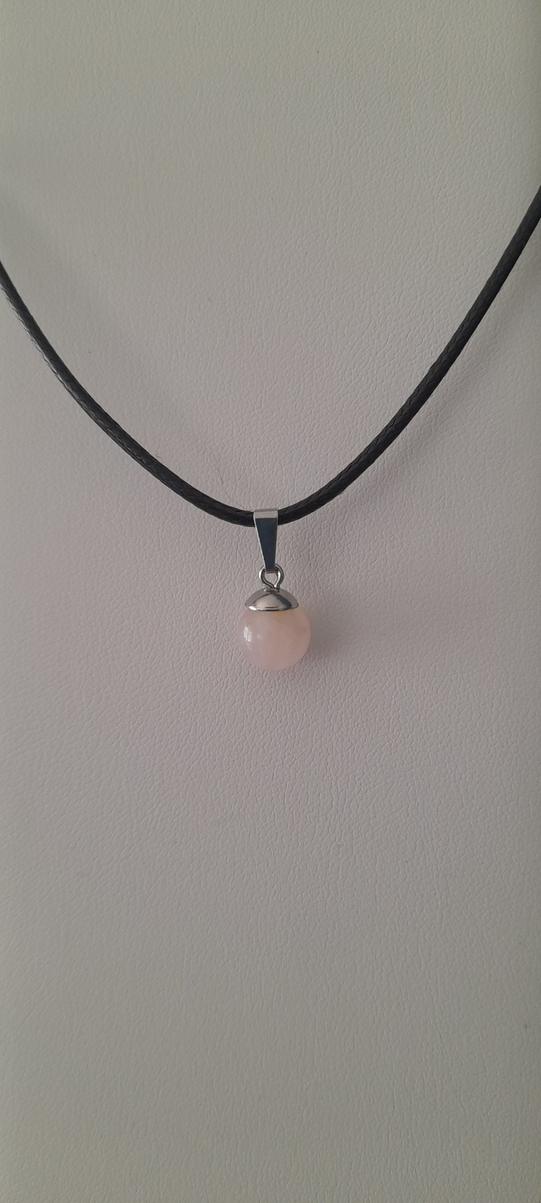 collier quartz rose