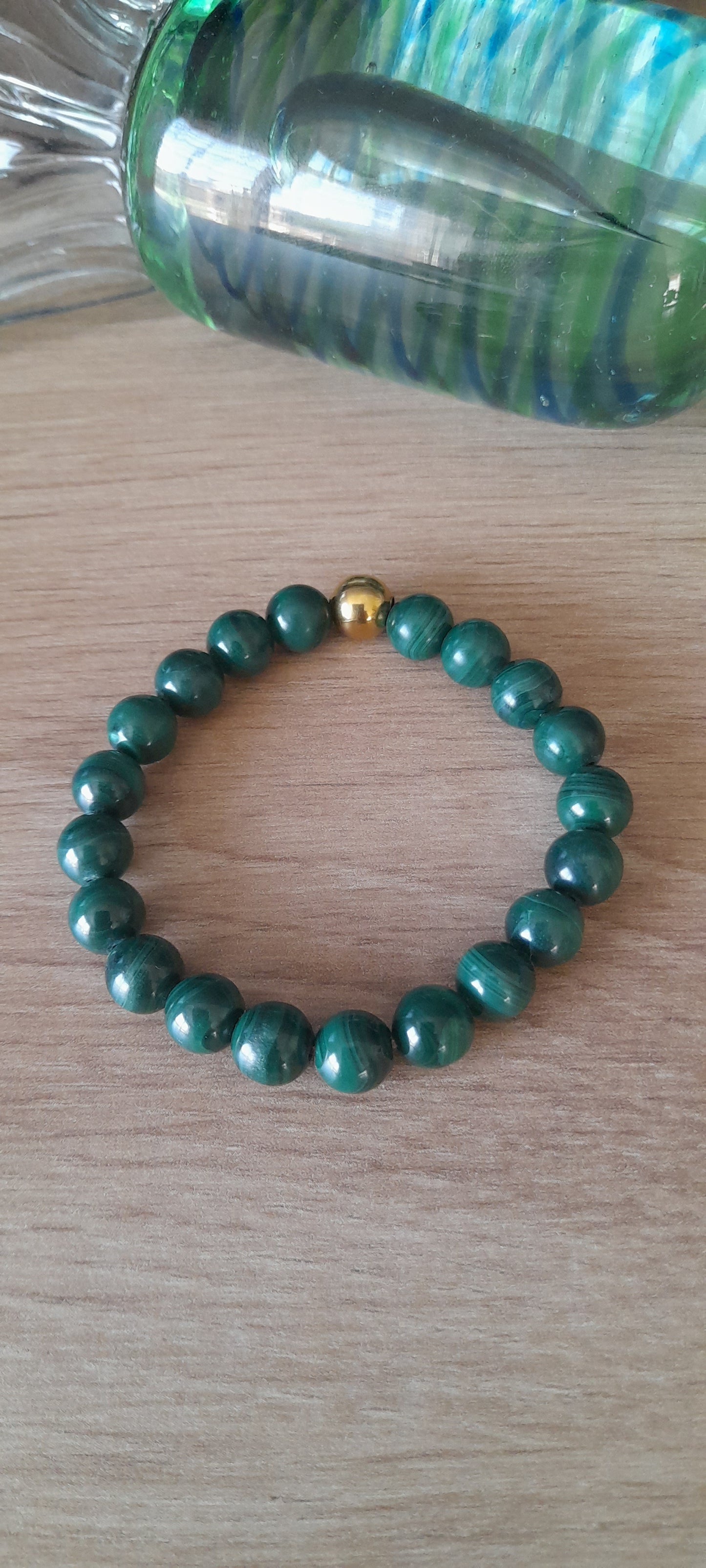 Bracelet femme malachite - équilibre & renouveau
