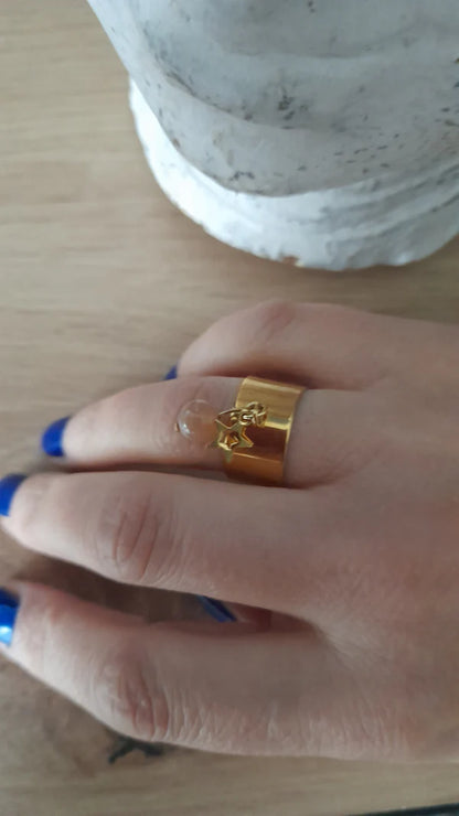 Bague charm - pierres naturelles