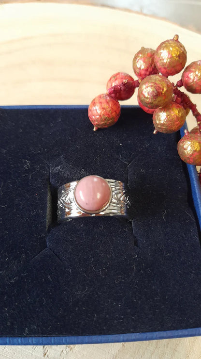 Bague manchette - pierres naturelles