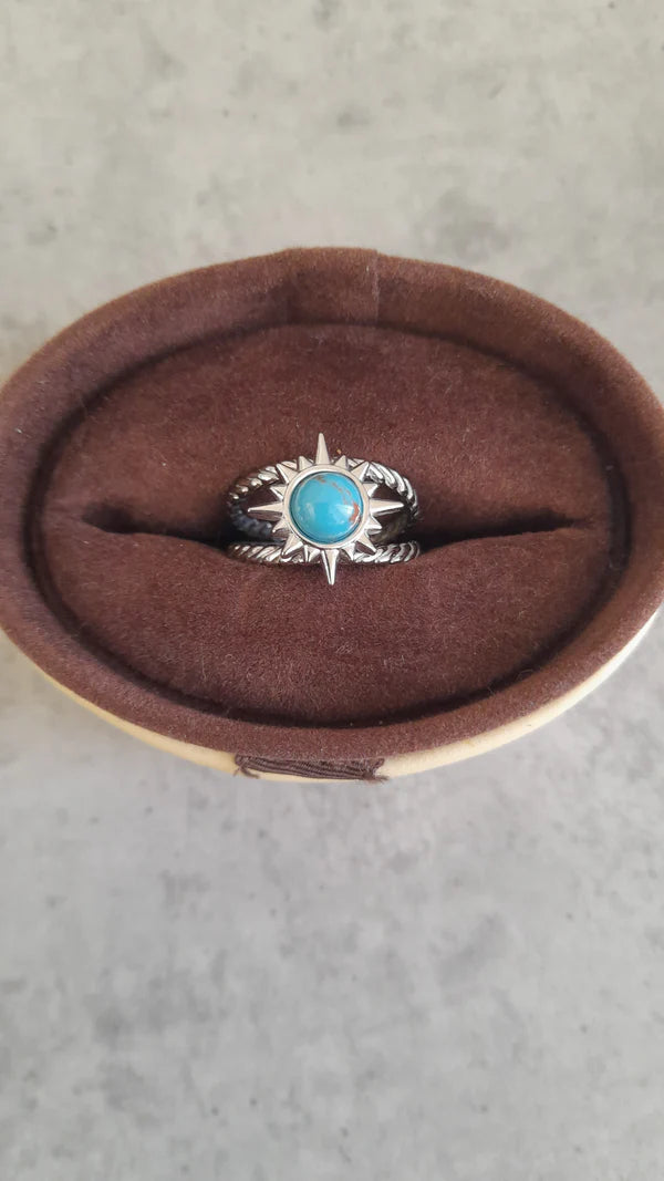 Bague soleil - pierres naturelles